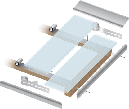 EasyClick terasos polikarbonato stogas 200 mm