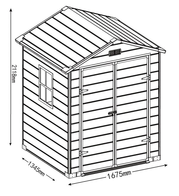 Pagalma māja, šķūnis dārzam un atpūtai