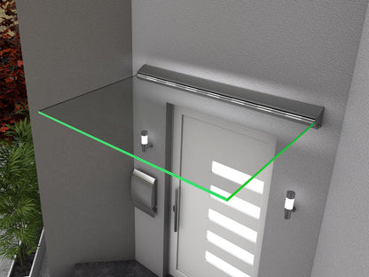 Stiklinis stogelis/stogas įėjimui HD/LED