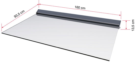 Stikla nojume/jumtiņš ieejai HD/LED