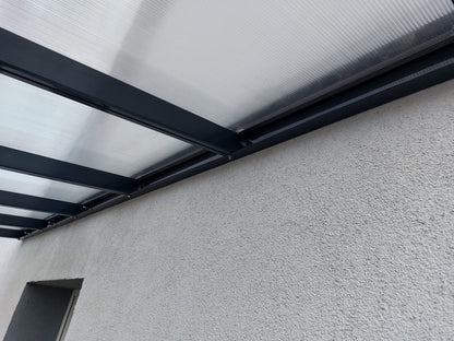 EKO Terases jumts ar 8mm polikarbonātu
