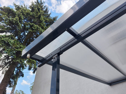 EKO Terases jumts ar 8mm polikarbonātu