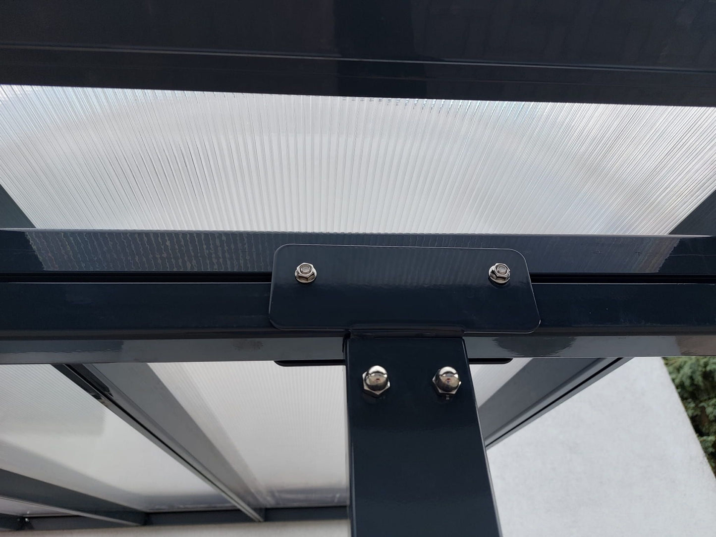EKO Terases jumts ar 8mm polikarbonātu